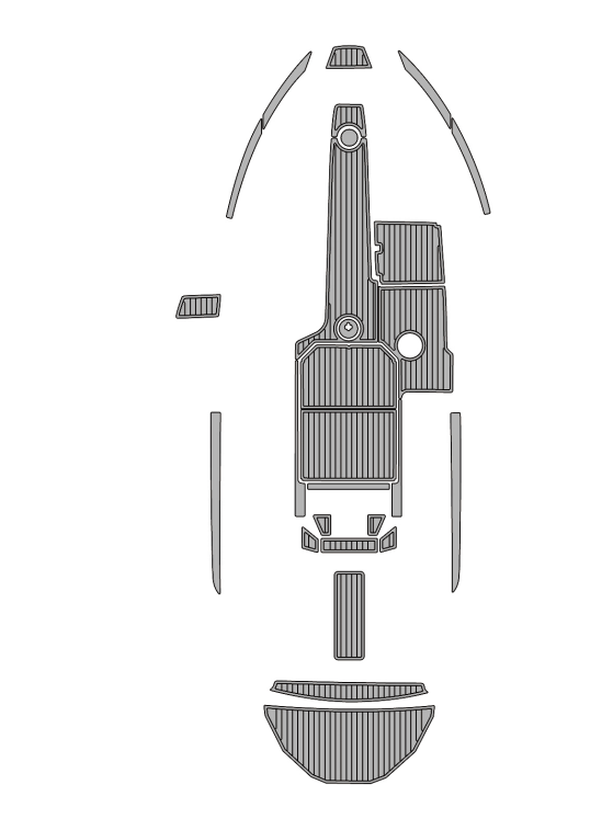 2016-2018 Moomba Craz Traction Mats Eva Foam Boat Flooring Marine Decking Hzchione Light Gray Black