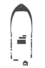 2021 Tidewater 220 LXF Traction Mats Eva Foam Boat Flooring Marine Decking Hzchione Dark Grey Black