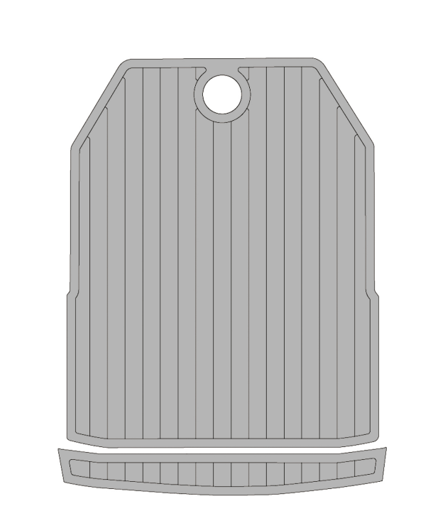 2006 Nautique Super AIR Traction Mats Eva Foam Boat Flooring Marine Decking Hzchione Light Grey Black