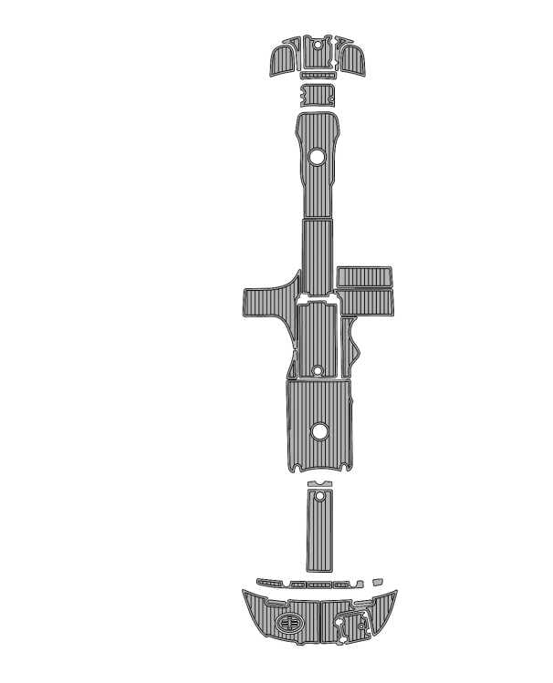 2006 Monterey Exolorer 263 Traction Mats Eva Foam Boat Flooring Marine Decking Hzchione Light Gray Black