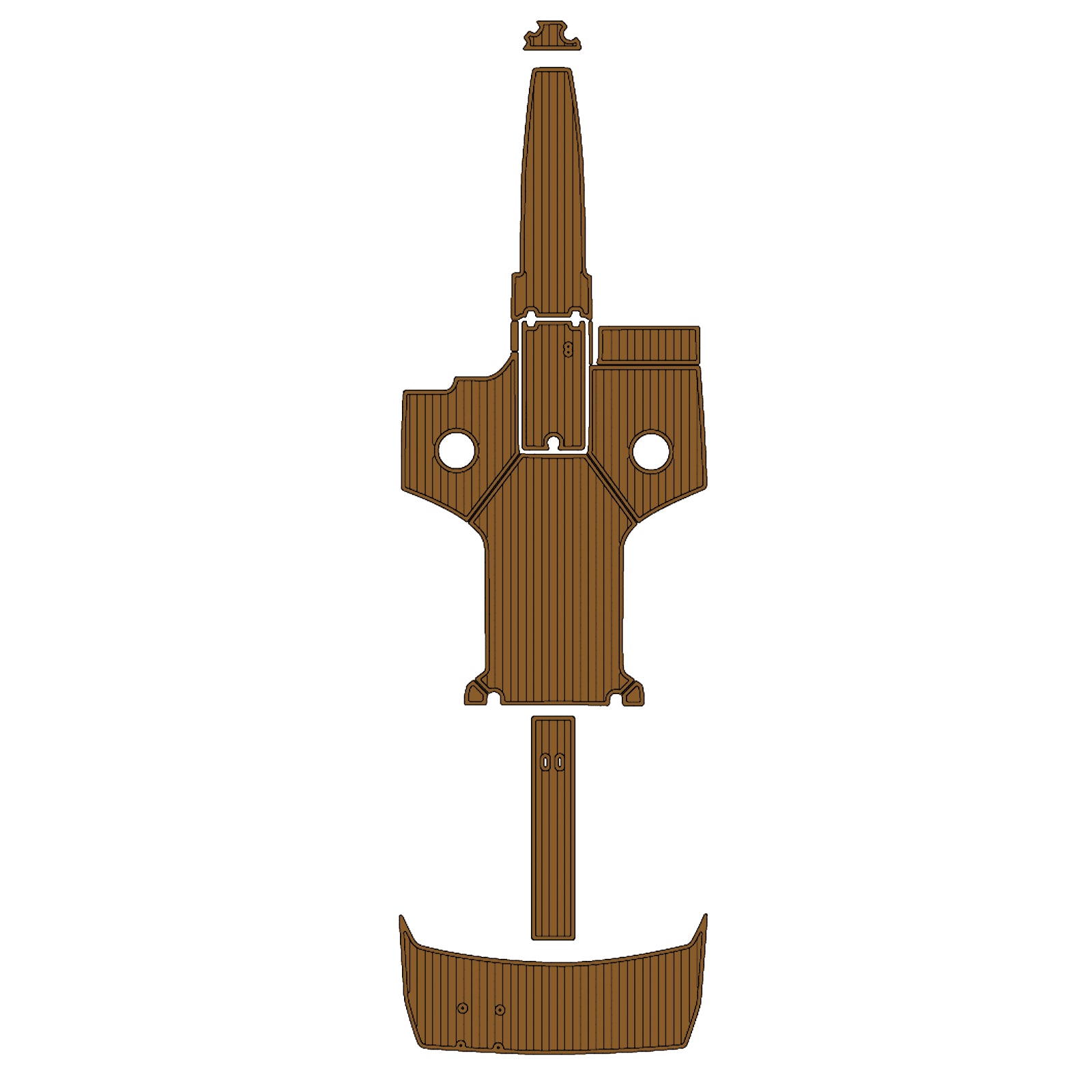 2017 Regal 2500 RX SURF Eva Foam Boat Flooring Boat Decking Hzchione Brown Black