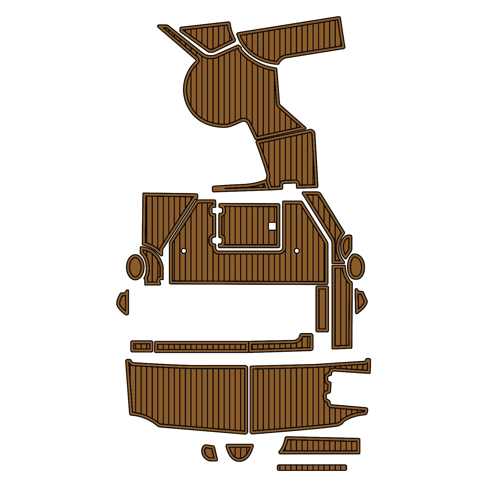 2006 Regal 3560 Eva Foam Boat Flooring Boat Decking Hzchione Brown Black