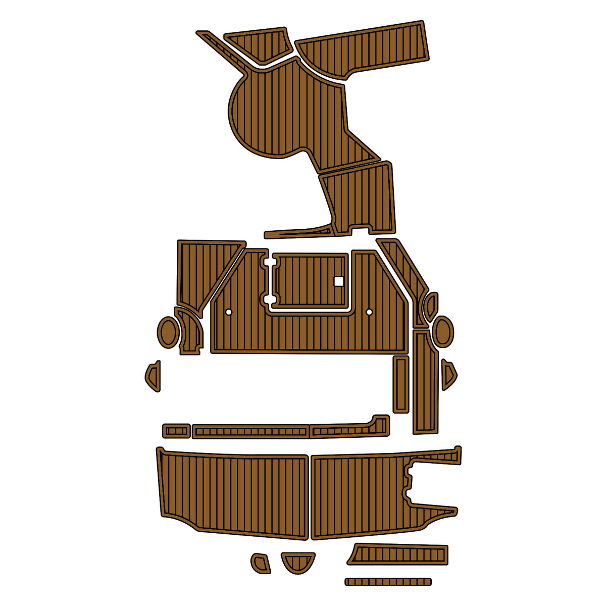 2006 Regal 3560 Eva Foam Boat Flooring Boat Decking Hzchione Brown Black