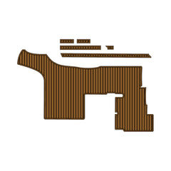 2014 Formula 370 SS Swim Platform Cockpit Pad Teak EVA Foam Boat Decking Hzchione Brown Black