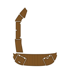 2009 Rinker 246 Swim Platform Cockpit Pad Teak EVA Foam Boat Decking Hzchione Brown Black