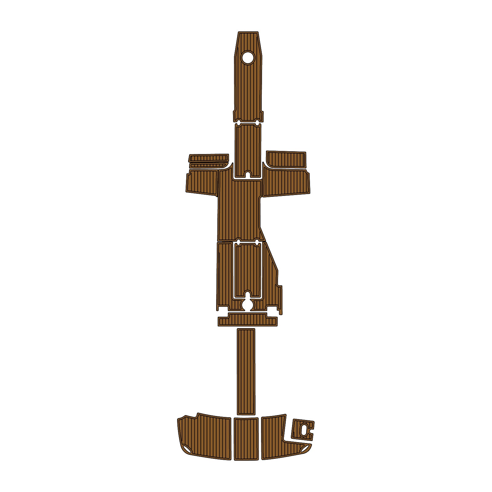 2007 Regal 2700 Eva Foam Boat Flooring Boat Decking Hzchione Brown Black