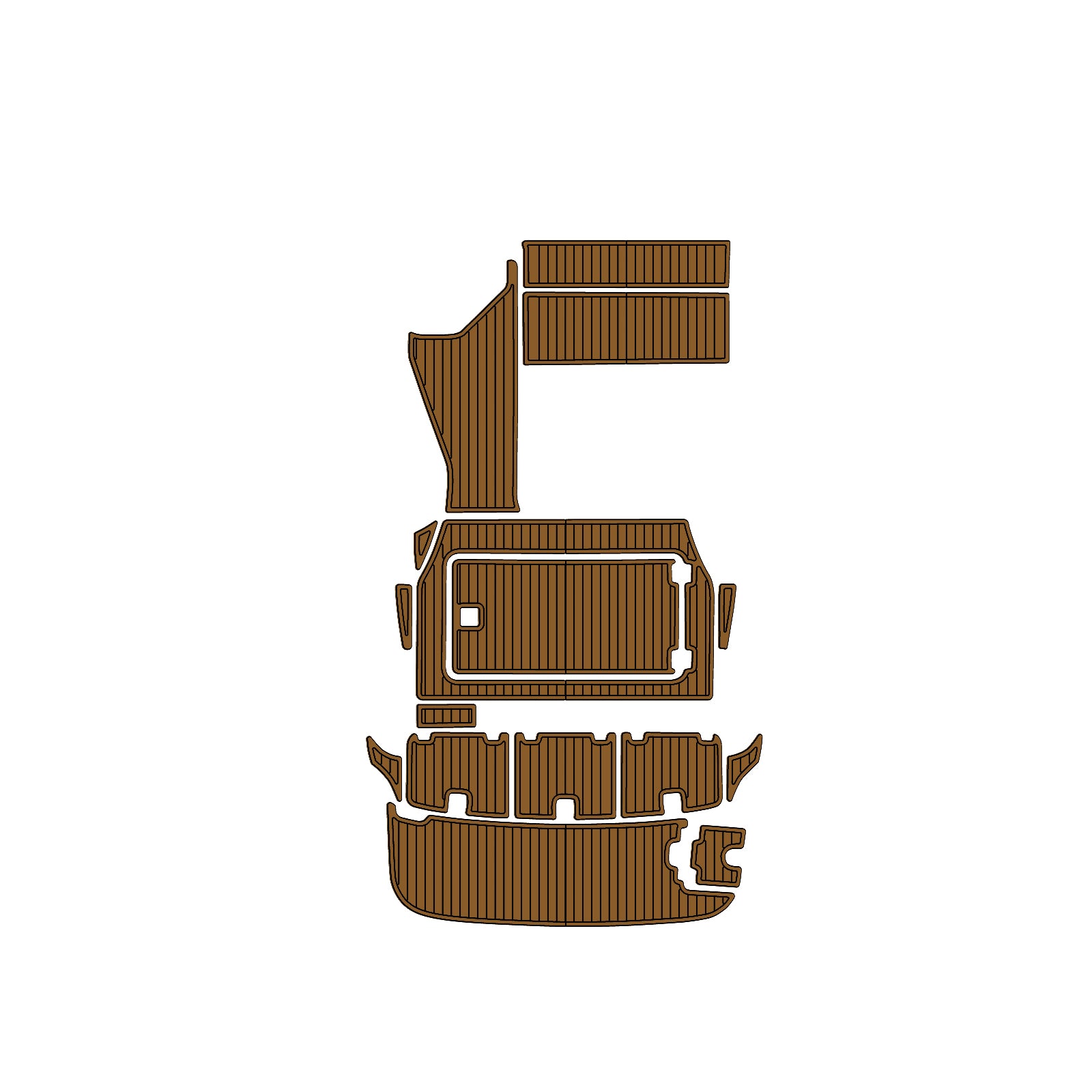 2006 Regal Marine Commodore 2665 Eva Foam Boat Flooring Boat Decking Hzchione Brown Black