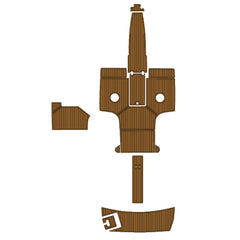 2016-2017 Regal 2300 RX Eva Foam Boat Flooring Boat Decking Hzchione Brown Black