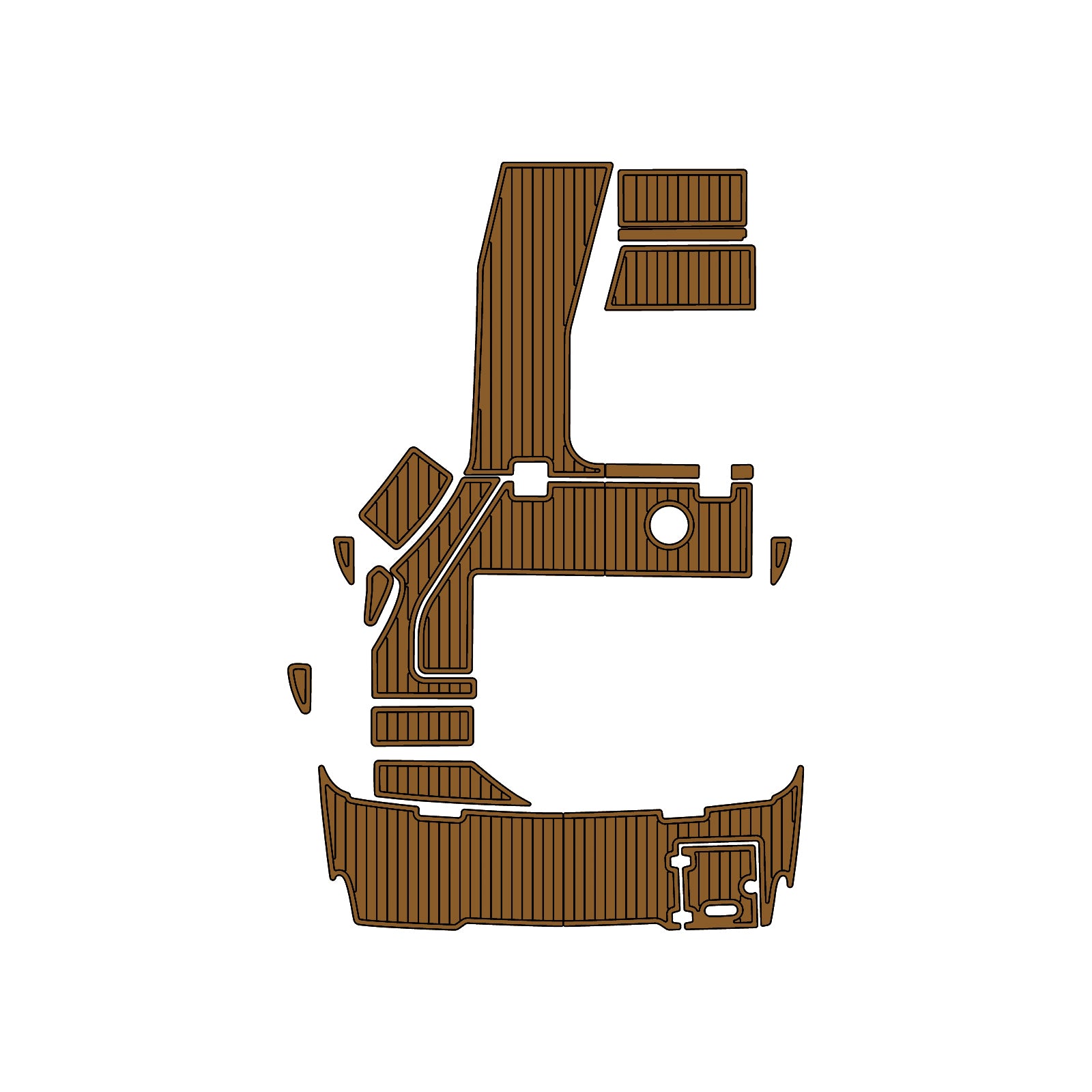 2015 Regal Express 28 Eva Foam Boat Flooring Boat Decking Hzchione Brown Black