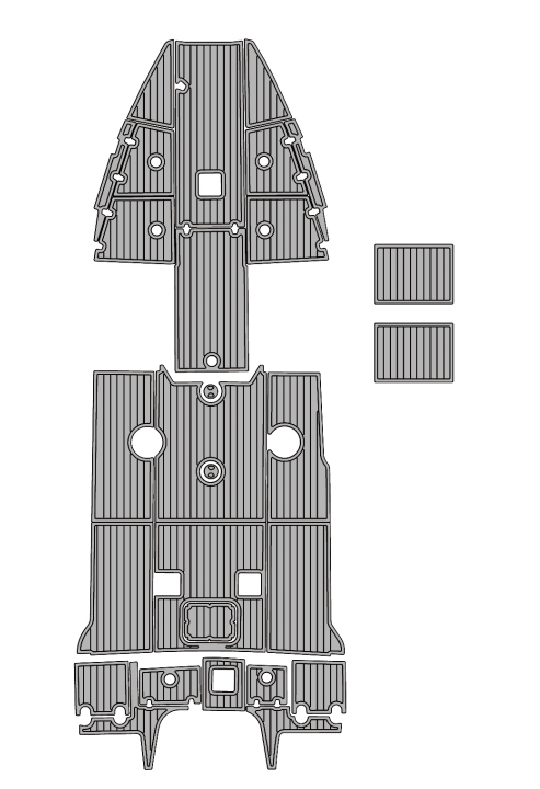 2019 Larson FX Traction Mats Eva Foam Boat Flooring Marine Decking Hzchione Light Grey Black