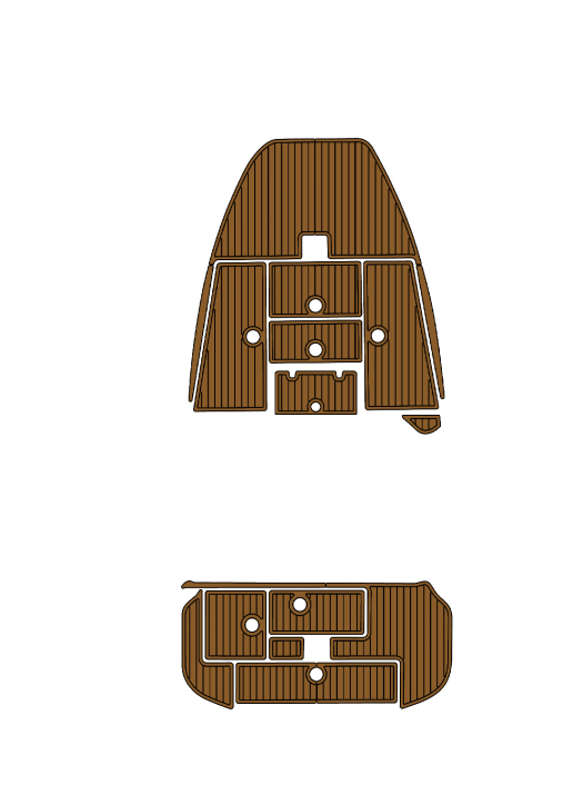 2008 Ranger 188VS Traction Mats Eva Foam Boat Flooring Marine Decking Hzchione Brown Black