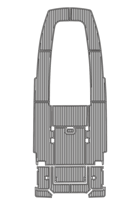 2024 Sportsman 247OE Traction Mats Eva Foam Boat Flooring Marine Decking Hzchione Light Grey Black