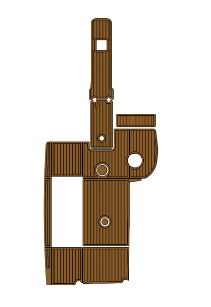 2021 Key West 239DFS Traction Mats Eva Foam Boat Flooring Marine Decking Hzchione Brown Black