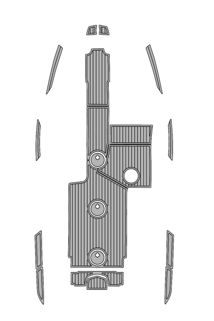2018-2020 Mastercraft XT22 Traction Mats Eva Foam Boat Flooring Marine Decking Hzchione Light Grey Black