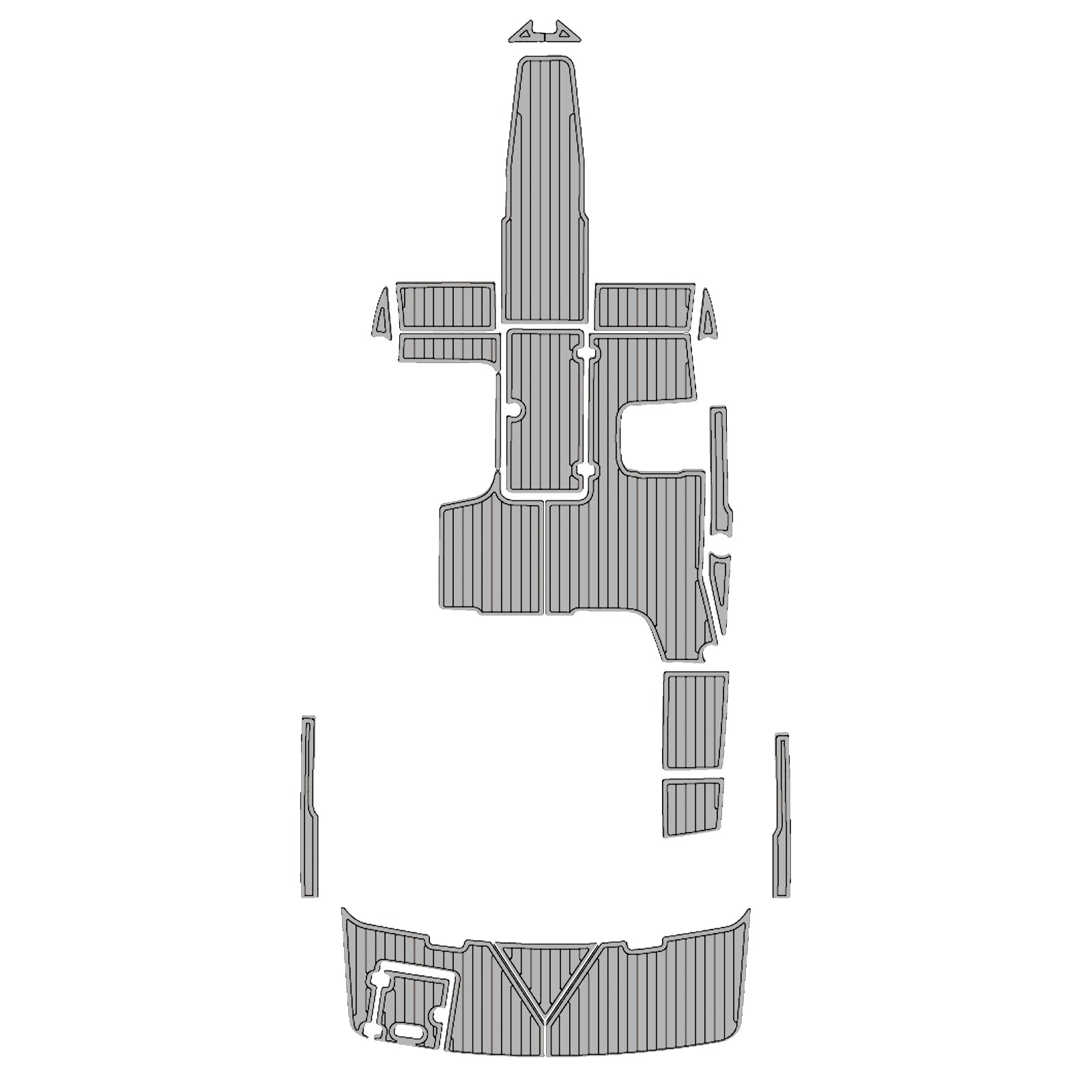 2016 Regal 1900ES Eva Foam Boat Flooring Boat Decking Hzchione Medium Black