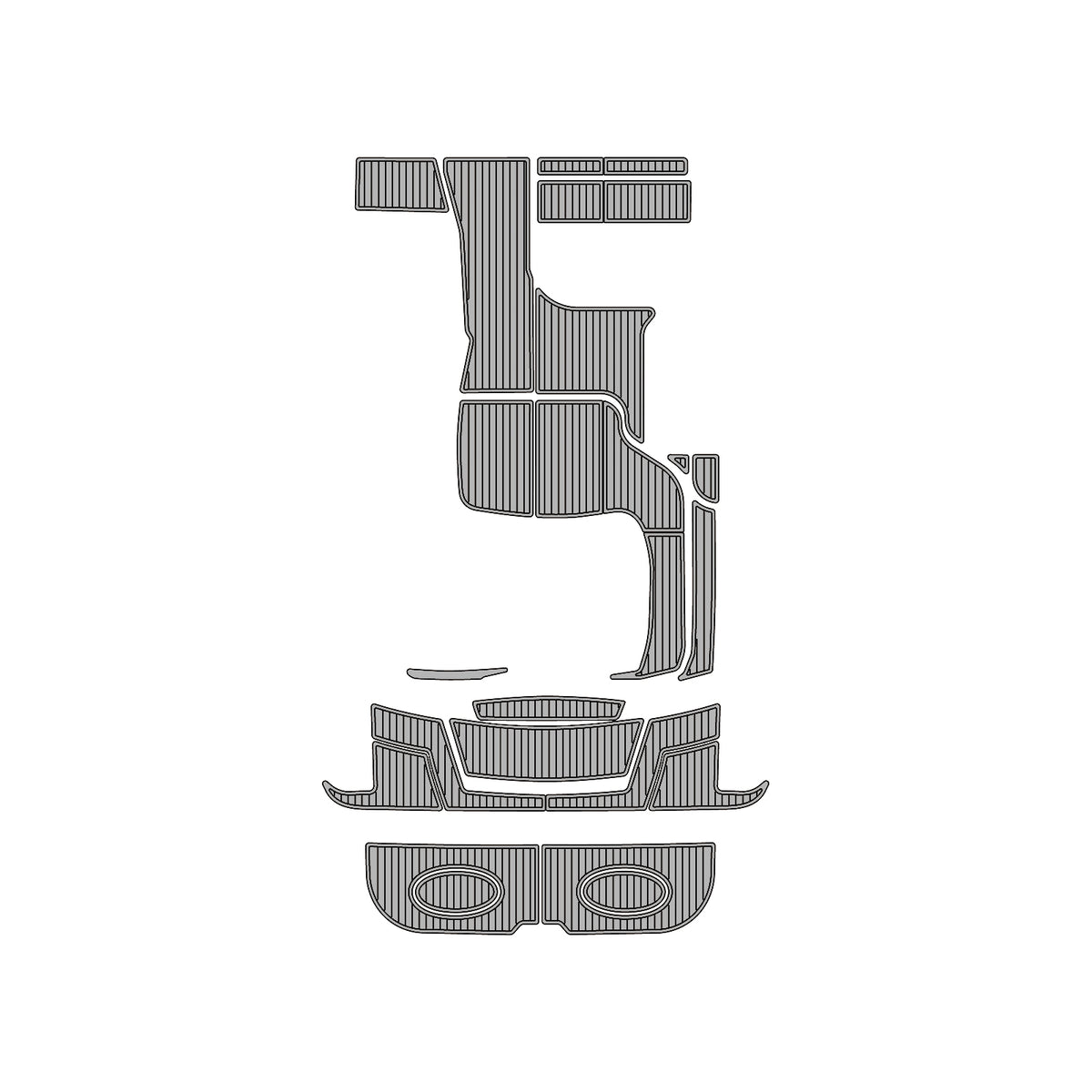 2013 Sea Ray Sundancer 280 Eva Foam Boat Flooring Faux Teak Boat Deck Foam Boat Decking Marine Mat Cockpit Swim Platform Pads  Hzchione Light Gray Black  