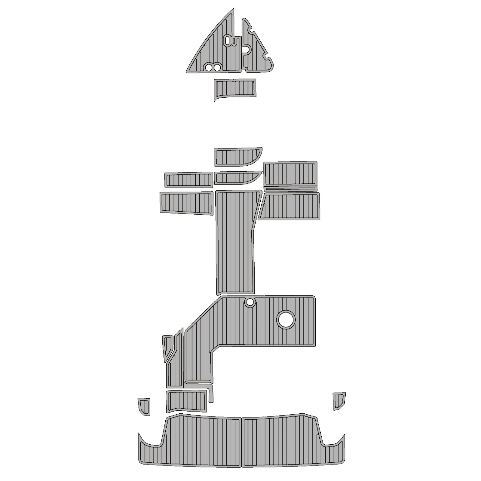 2017 Regal 26 Express Custom Boat Flooring Foam Boat Decking Kits Hzchione Medium Black