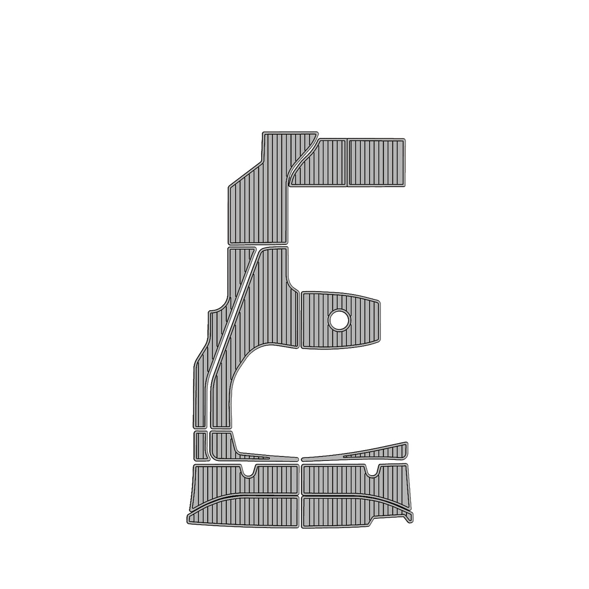 2005 Sea Ray Sundancer 310 Eva Foam Boat Flooring Faux Teak Boat Deck Foam Boat Decking Marine Mat Cockpit Swim Platform Pads  Hzchione Light Gray Black  