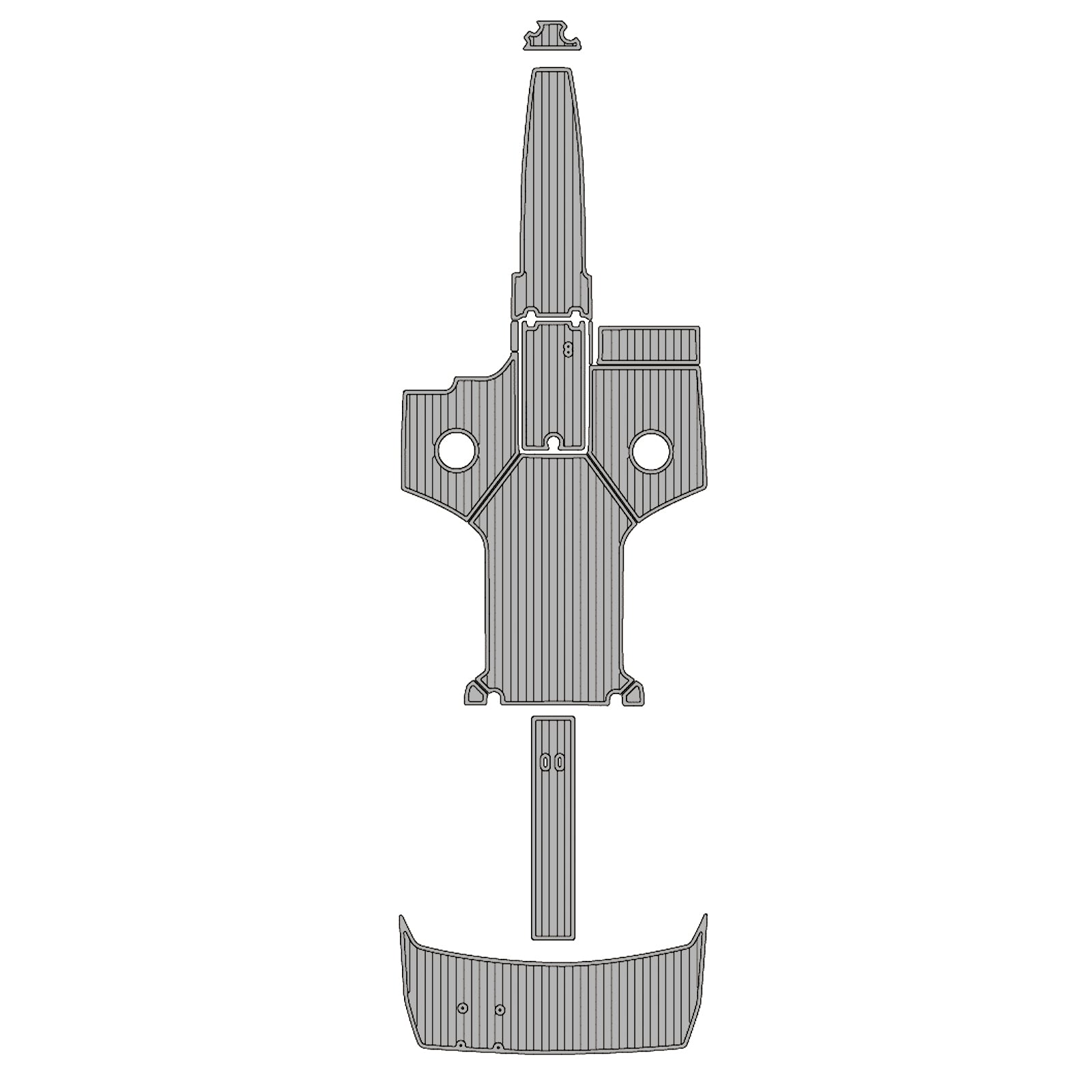 2017 Regal 2500 RX SURF Eva Foam Boat Flooring Boat Decking Hzchione Medium Black