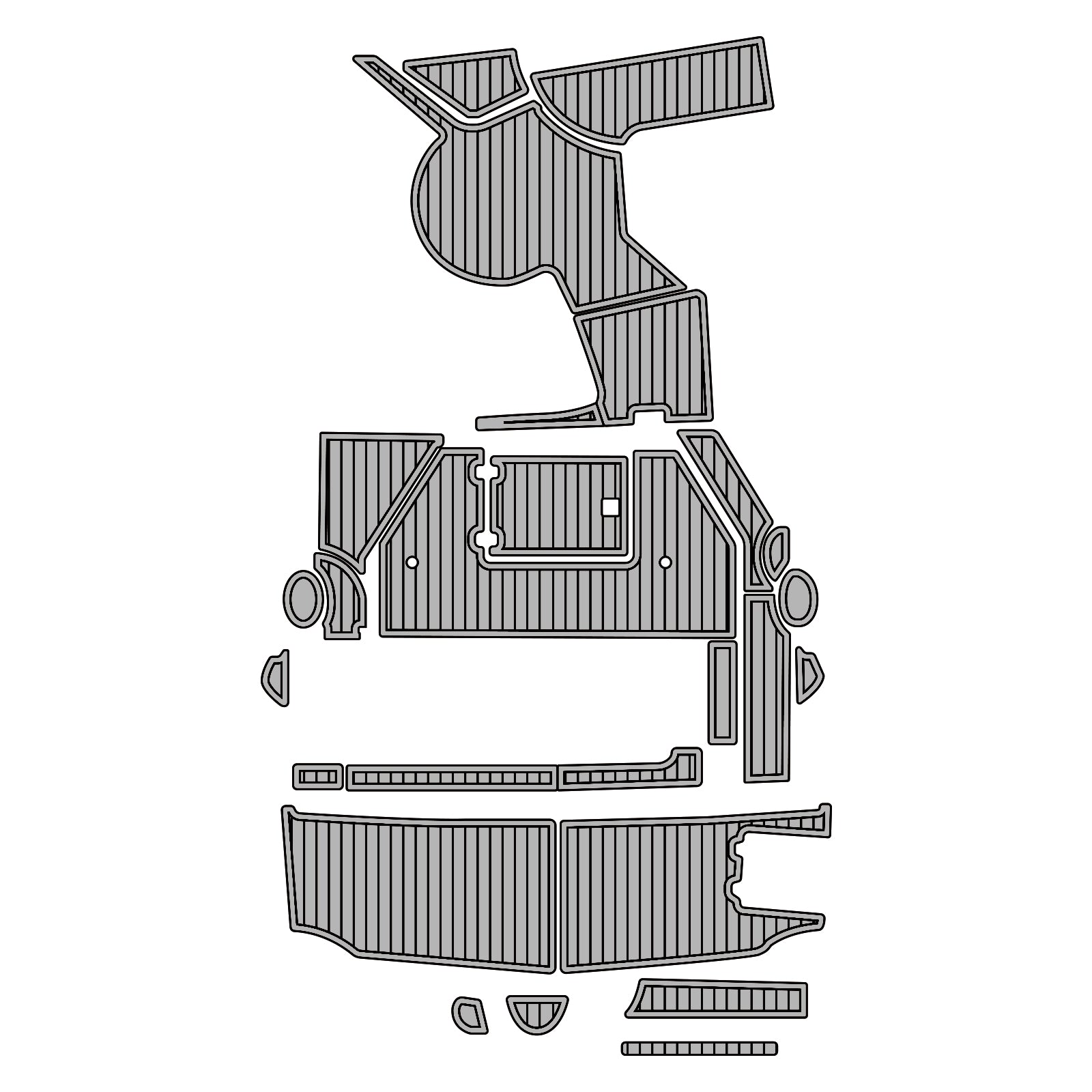 2006 Regal 3560 Eva Foam Boat Flooring Boat Decking Hzchione Medium Black