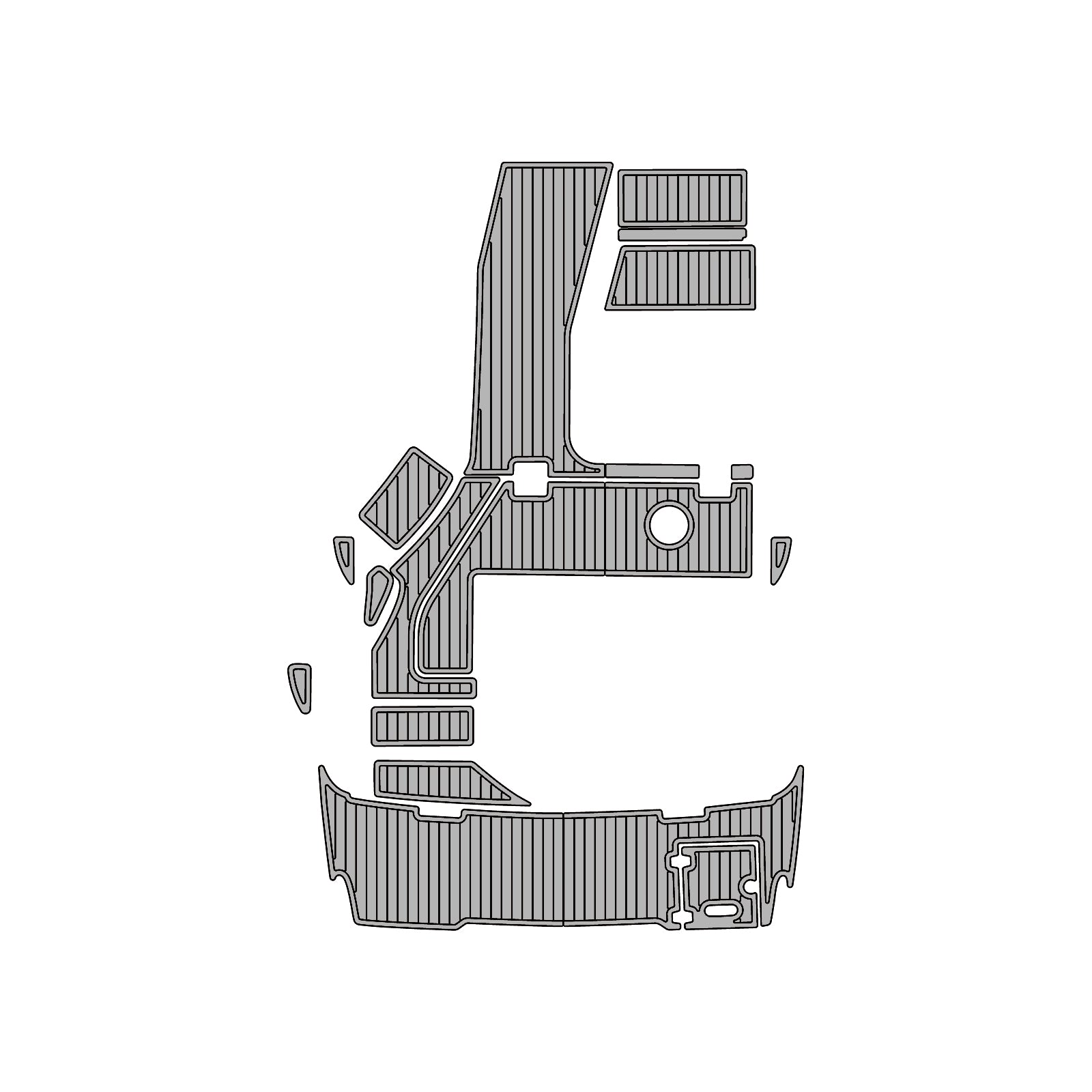 2015 Regal Express 28 Eva Foam Boat Flooring Boat Decking Hzchione Medium Black