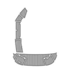 2009 Rinker 246 Swim Platform Cockpit Pad Teak EVA Foam Boat Decking Hzchione Light Gray Black