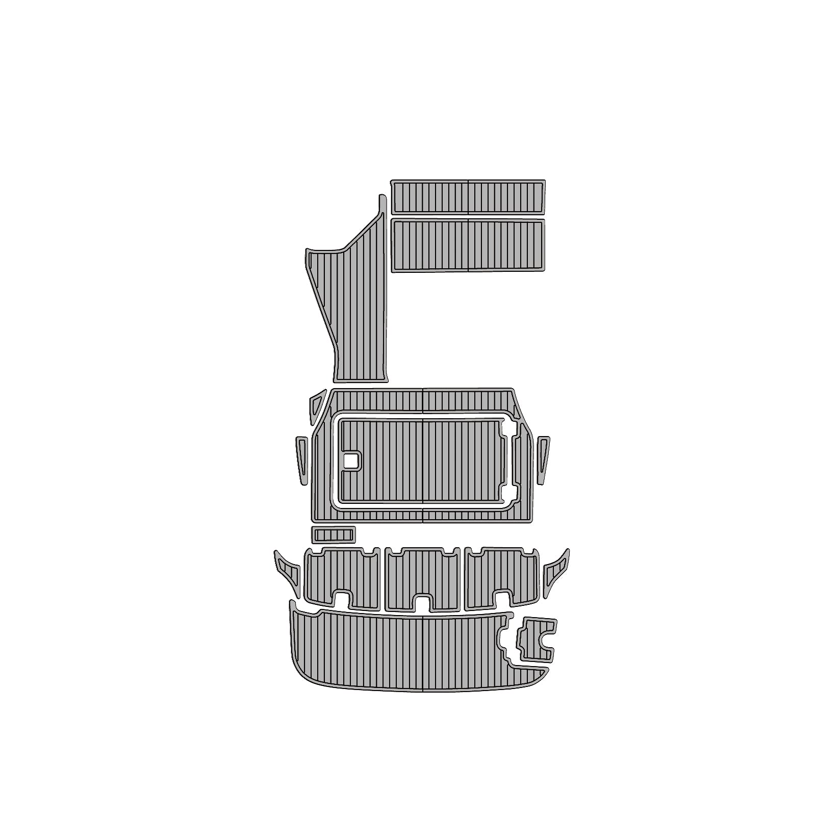 2006 Regal Marine Commodore 2665 Eva Foam Boat Flooring Boat Decking Hzchione Medium Black