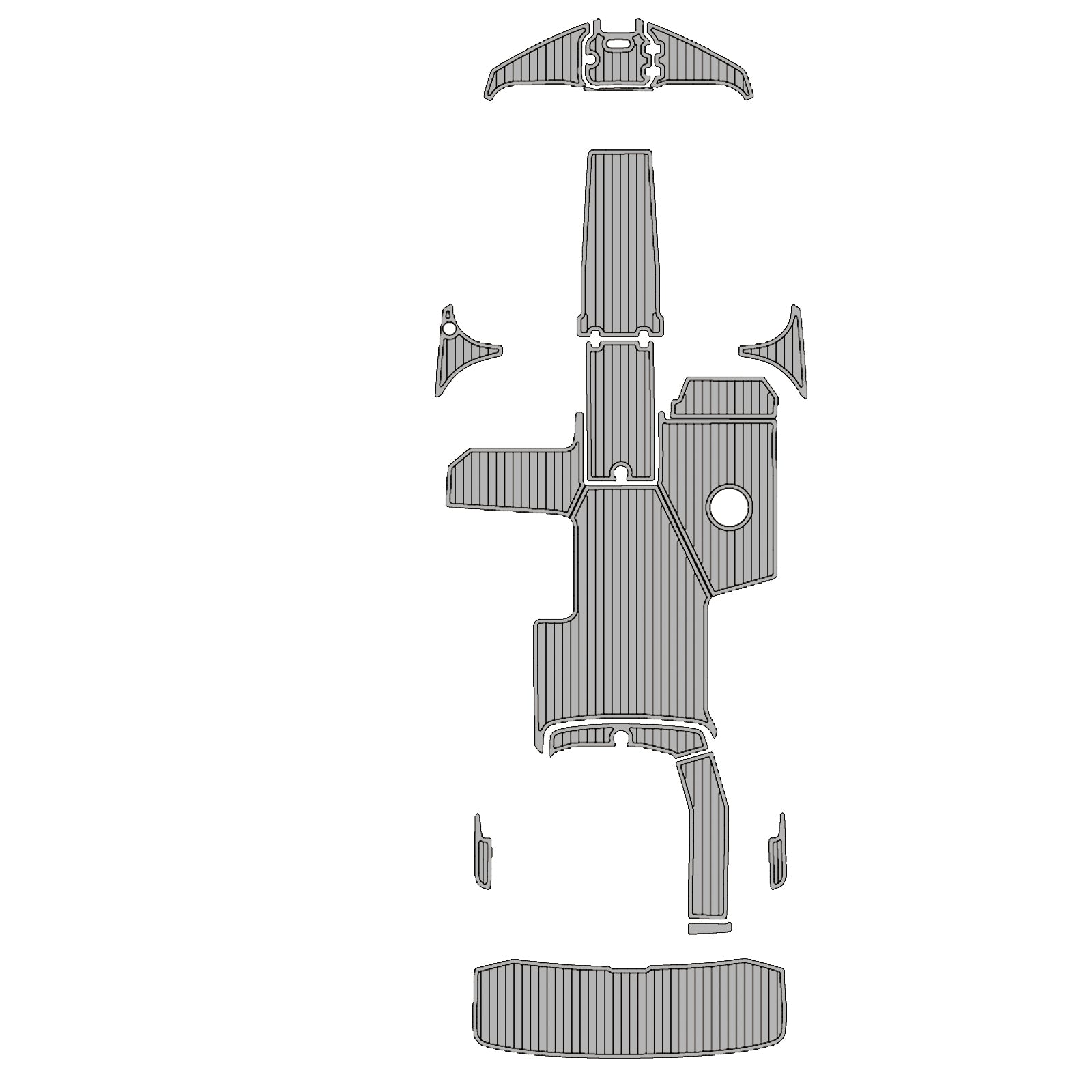 2017 Regal 22 Fasdeck Custom Boat Flooring Foam Boat Decking Kits Hzchione Medium Black