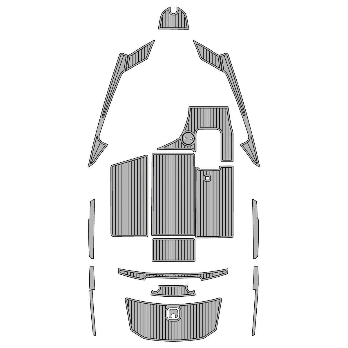 2009-2014 Axis A22 Eva Foam Boat Flooring Faux Teak Boat Deck Foam Boat Decking Marine Mat Cockpit Swim Platform Pads  Hzchione Light Gray Black  