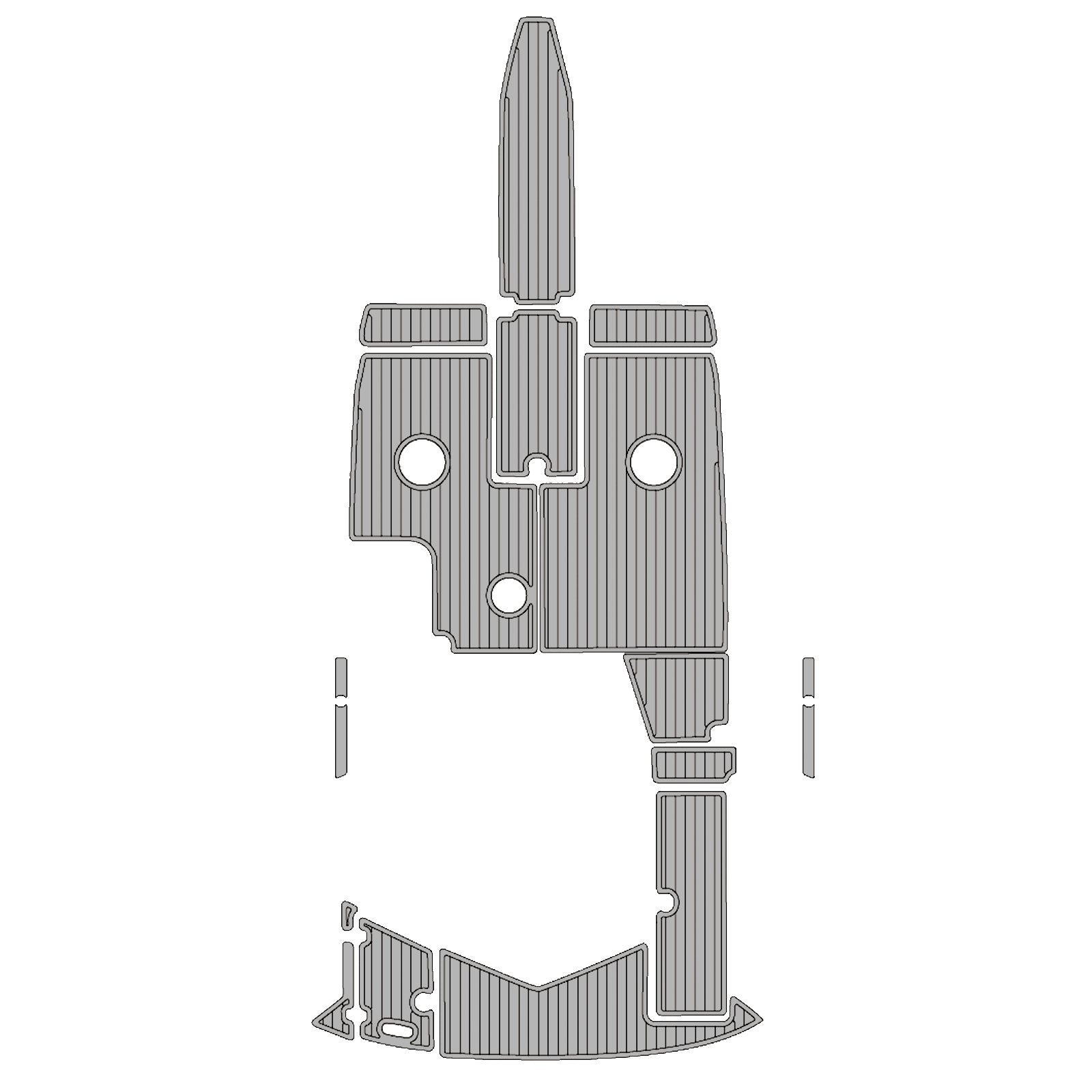 2004 Regal 2200 Eva Foam Boat Flooring Boat Decking Hzchione Medium Black