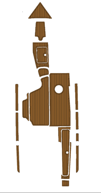 2002 Centurion Escalade Version 1 Traction Mats Eva Foam Boat Flooring Marine Decking Hzchione Brown Black