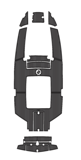 2009 MasterCraft CSX 220 Traction Mats Eva Foam Boat Flooring Marine Decking Hzchione Dark Grey Black