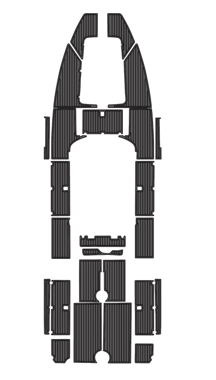 2006 Wellcraft CCF Traction Mats Eva Foam Boat Flooring Marine Decking Hzchione Dark Grey Black
