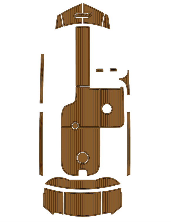 2016-2017 MB B52 23 Traction Mats Eva Foam Boat Flooring Marine Decking Hzchione Brown Black