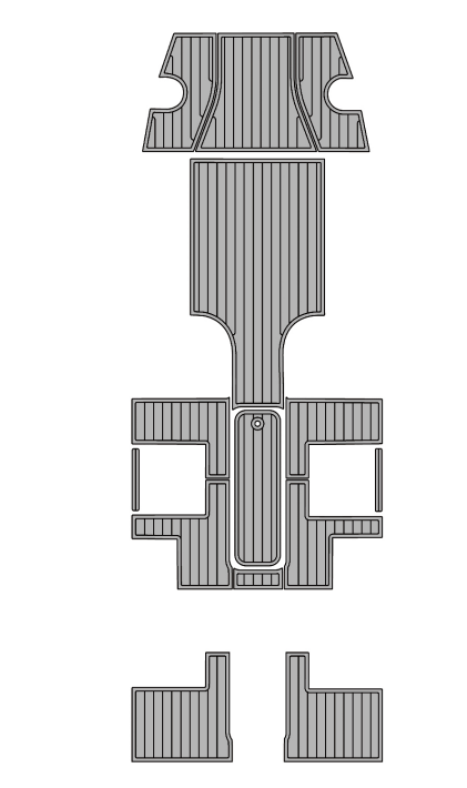 2017 Tahiti Offshore 21 Inboard Version 1 Traction Mats Eva Foam Boat Flooring Marine Decking Hzchione Light Grey Black