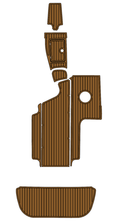 2008 Centurion Tyyphoon C4 Traction Mats Eva Foam Boat Flooring Marine Decking Hzchione Brown Black