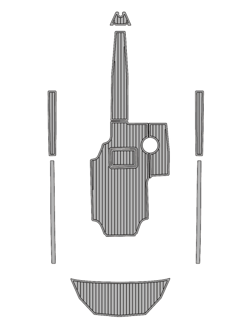 2013 Epic 23V Traction Mats Eva Foam Boat Flooring Marine Decking Hzchione Light Grey Black