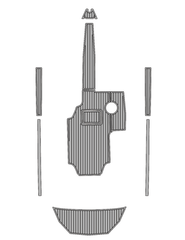 2013 Epic 23V Traction Mats Eva Foam Boat Flooring Marine Decking Hzchione Light Grey Black