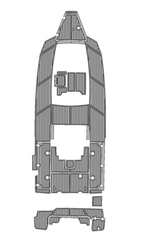 2023 Blackfin 302CC Traction Mats Eva Foam Boat Flooring Marine Decking Hzchione Light Grey Black