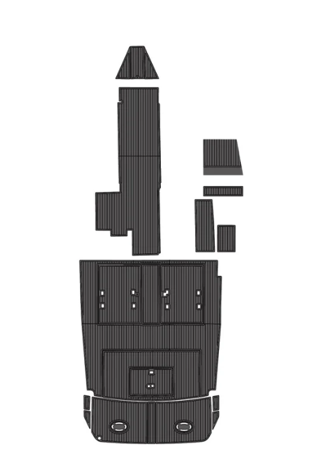 1978 Trojan 32 Swim Platform Cockpit Traction Mats Eva Foam Boat Flooring Marine Decking Hzchione Dark Grey Black