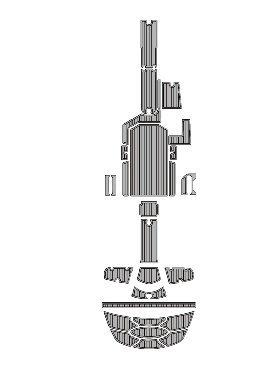 2009 Nautique 230 Traction Mats Eva Foam Boat Flooring Marine Decking Hzchione Light Grey Black