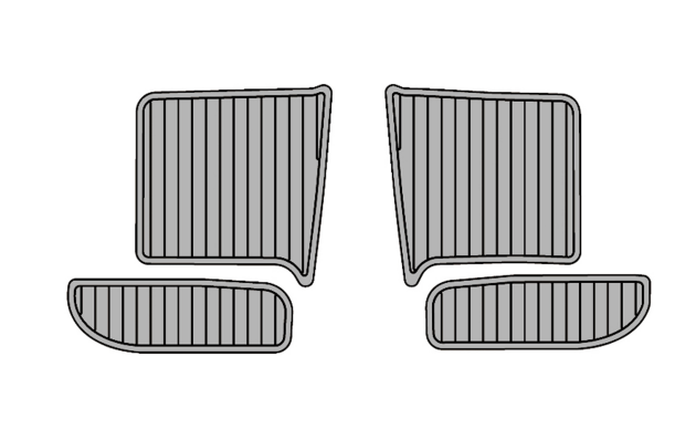 2016 Manitou 25 X-Plode Traction Mats Eva Foam Boat Flooring Marine Decking Hzchione Light Grey Black