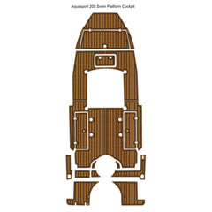 Aquasport 205 Swim Platform Cockpit Traction Mats Eva Foam Boat Flooring Marine Decking