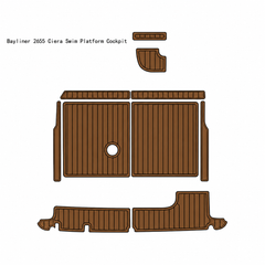 Bayliner 2655 Ciera Swim Platform Cockpit Traction Mats Eva Foam Boat Flooring Marine Decking Hzchione