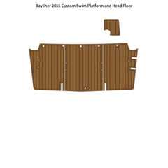 Bayliner 2855 Custom Swim Platform Head Traction Mats Eva Foam Boat Flooring Marine Decking