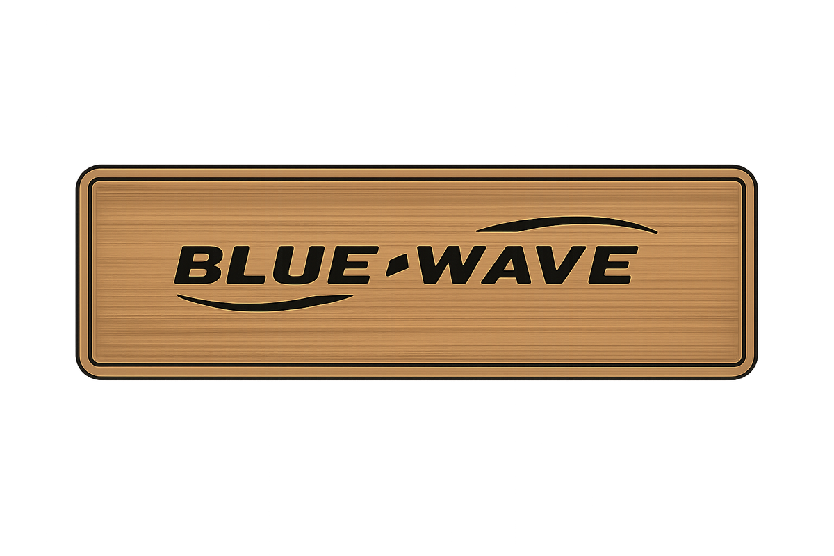 Blue Wave Boat Helm Pad Hzchione 12" x 29" Brown Black