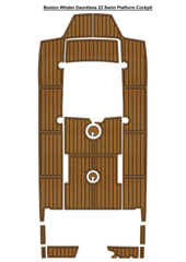 Boston Whaler Dauntless 22 Swim Platform Cockpit Traction Mats Eva Foam Boat Flooring Marine Decking