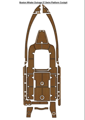 Boston Whaler Outrage 27 Swim Platform Cockpit Traction Mats Eva Foam Boat Flooring Marine Decking