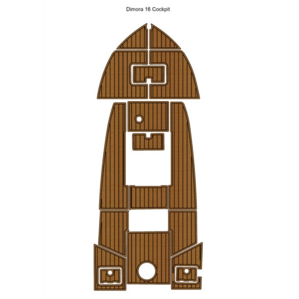 Dimora 16 Cockpit Boat EVA Faux Foam Teak Deck Floor Traction Mats Eva Foam Boat Flooring Marine Decking Hzchione