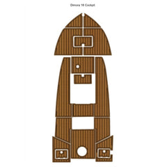 Dimora 16 Cockpit Boat EVA Faux Foam Teak Deck Floor Traction Mats Eva Foam Boat Flooring Marine Decking Hzchione